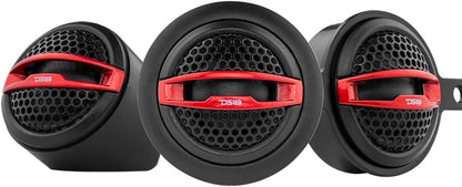 GEN-X6.5C Component Set - 6.5", 2-Way, 150W Max, 50W RMS, Black Paper Cone, Tetorn Dome Tweeters, 4 Ohms - Clarity Unparalled by Other Speakers in Their Class (2 Speakers) (GENX65C)