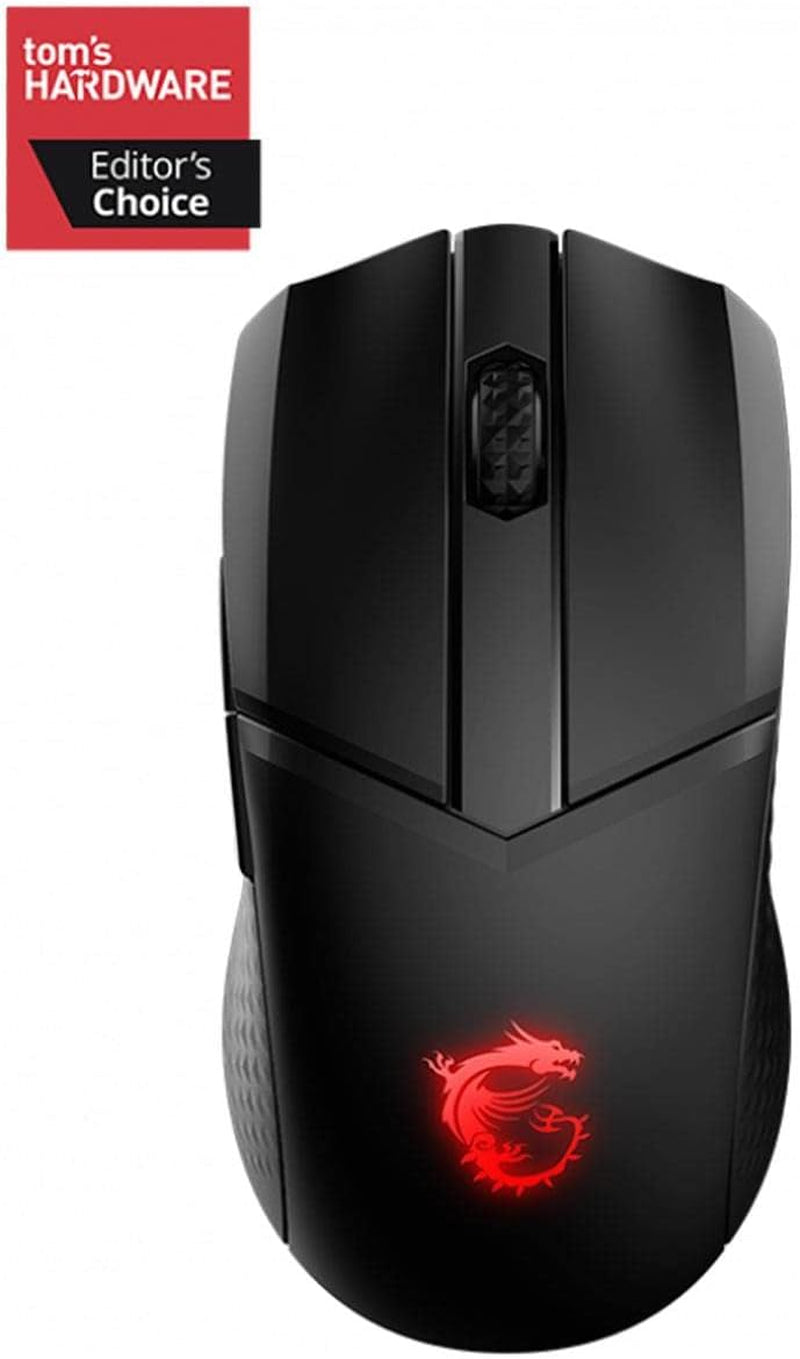 Clutch GM41 Lightweight Wireless Gaming Mouse & Charging Dock, 20,000 DPI, 60M Omron Switches, Fast-Charging 80Hr Battery, RGB Mystic Light, 6 Programmable Buttons, Pc/Mac